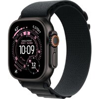 Умные часы Apple Watch Ultra 3 LTE 49 мм (титановый корпус, черный/черный, текстильный ремешок размера S) — Chaika Market