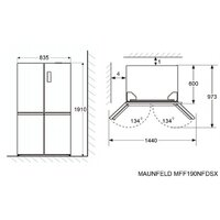 Четырёхдверный холодильник MAUNFELD MFF190NFDSX - Изображение №17 — Chaika Market