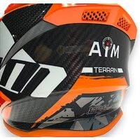 Мотошлем AIM RH855 Carbon Terrain RH855T-DBO-M (M, черный/оранжевый) - Изображение №11 — Chaika Market