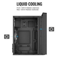 Корпус AeroCool CS-109-G-BK-v1 - Изображение №6 — Chaika Market