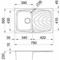 Кухонная мойка Elleci Master 300 M70 Ghisa - Изображение №2 — Chaika Market