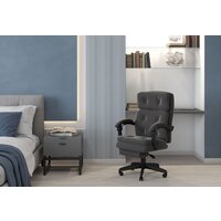 Офисное кресло CHAIRMAN Home 442 (ткань, Т-55 серый) - Изображение №5 — Chaika Market