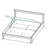 Кровать Anrex Olivia 140x200 с подъемником - Изображение №2 — Chaika Market