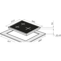 Варочная панель HOMSair HGG433TGCBK - Изображение №2 — Chaika Market