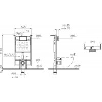 Инсталляция для унитаза Vitra V-Fix Core 738-5800-01 - Изображение №2 — Chaika Market
