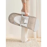 Шезлонг BabyBjorn Balance Mesh 0051.44 (grey/beige) - Изображение №4 — Chaika Market