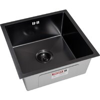 Кухонная мойка ARFEKA ECO AR 450*450 BLACK PVD NANO DECOR — Chaika Market