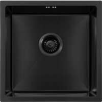 Кухонная мойка ARFEKA ECO AR 450*450 BLACK PVD NANO DECOR - Изображение №2 — Chaika Market