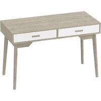 Стол Мебельград Калгари (дуб натуральный светлый/белый матовый) — Chaika Market