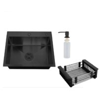 Кухонная мойка РМС MR-5050BL (с корзиной и дозатором) - Изображение №2 — Chaika Market