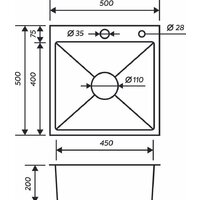 Кухонная мойка РМС MR-5050BL (с корзиной и дозатором) - Изображение №4 — Chaika Market