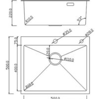 Кухонная мойка Roxen Simple 560220-55 сатин (с коландером и дозатором) - Изображение №15 — Chaika Market