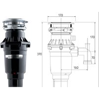 Измельчитель пищевых отходов Bone Crusher BC 810-SL - Изображение №3 — Chaika Market
