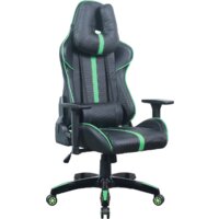 Игровое (геймерское) кресло Brabix GT Carbon GM-120 (черный/зеленый) — Chaika Market