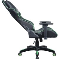 Игровое (геймерское) кресло Brabix GT Carbon GM-120 (черный/зеленый) - Изображение №6 — Chaika Market