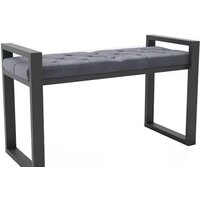 Банкетка Hype Mebel Бридж (черный/серый) — Chaika Market