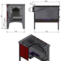 Свободностоящая печь-камин Везувий В9С - Изображение №2 — Chaika Market
