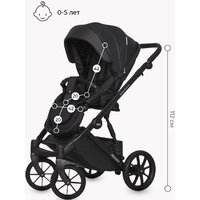 Универсальная коляска Riko Basic Montana Ecco (3 в 1, 12/черный) - Изображение №17 — Chaika Market