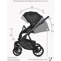 Универсальная коляска Riko Basic Montana Ecco (3 в 1, 12/черный) - Изображение №18 — Chaika Market