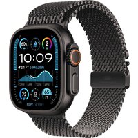 Умные часы Apple Watch Ultra 2 LTE 49 мм (титановый корпус, черный/черный, миланская петля S) — Chaika Market