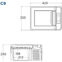 Компрессорный автохолодильник Alpicool C9 (без адаптера 220В) - Изображение №9 — Chaika Market