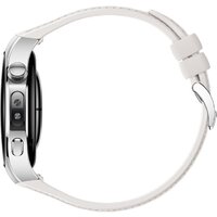 Умные часы Huawei Watch 5 42 мм (серебристый, с белым силиконовым ремешком, международная версия) - Изображение №4 — Chaika Market