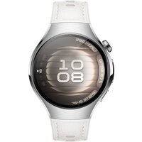 Умные часы Huawei Watch 5 42 мм (серебристый, с белым силиконовым ремешком, международная версия) - Изображение №3 — Chaika Market