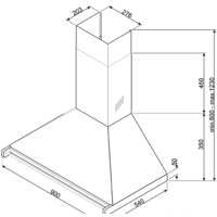 Кухонная вытяжка Smeg KD90HXE - Изображение №3 — Chaika Market