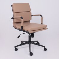 Офисное кресло AksHome Indigo LB (кофейный/черный) - Изображение №3 — Chaika Market