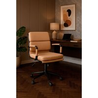 Офисное кресло AksHome Indigo LB (кофейный/черный) - Изображение №16 — Chaika Market