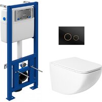 Унитаз подвесной Saniteco KW-99048 + 64117 + S-IN-MZ-LINK_PRO — Chaika Market
