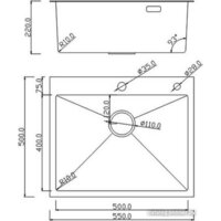 Кухонная мойка Roxen Simple 560220-55B PVD графит (с коландером и дозатором) - Изображение №13 — Chaika Market