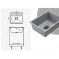 Кухонная мойка Polygran Blade 550 (серый) - Изображение №2 — Chaika Market