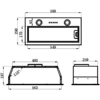 Кухонная вытяжка MAUNFELD Thames 601M (черный) - Изображение №2 — Chaika Market