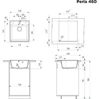 Кухонная мойка MAUNFELD Perla 460 MFQS-460B - Изображение №3 — Chaika Market