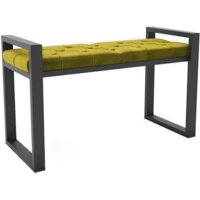 Банкетка Hype Mebel Бридж (черный/золото) - Изображение №1 — Chaika Market