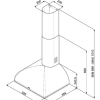 Кухонная вытяжка Smeg KS59AOE2 - Изображение №2 — Chaika Market