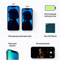 Смартфон Apple iPhone 13 256GB Восстановленный Breezy Грейд B (синий) - Изображение №7 — Chaika Market