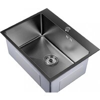 Кухонная мойка Mixline Pro 552933 (черный графит, с сифоном) - Изображение №2 — Chaika Market