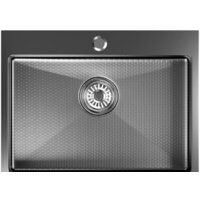 Кухонная мойка Mixline Pro 552933 (черный графит, с сифоном) — Chaika Market