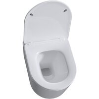 Унитаз подвесной Roxen Simple compact в комплекте с инсталляцией StounFix Dual Fresh 6 в 1 968486 (кнопка: сатин) - Изображение №6 — Chaika Market