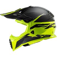 Мотошлем LS2 MX1299 (MX437) Fast Evo Roar (L, черный/зеленый) - Изображение №7 — Chaika Market
