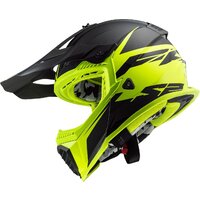 Мотошлем LS2 MX1299 (MX437) Fast Evo Roar (L, черный/зеленый) - Изображение №6 — Chaika Market