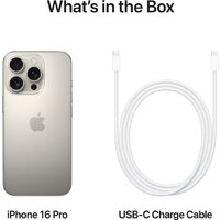 Телефон Apple iPhone 16 Pro Dual SIM 256GB (природный титан) - Изображение №7 — Chaika Market