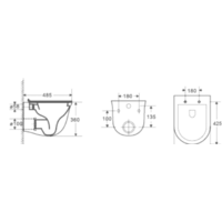 Унитаз подвесной WeltWasser Telbach 004 GL-WT + Marberg 507 SE (белый глянец/хром) - Изображение №7 — Chaika Market
