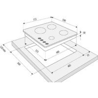 Варочная панель Krona Calore 60 BL - Изображение №3 — Chaika Market