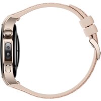 Умные часы Huawei Watch 5 42 мм (песочный, с бежевым силиконовым ремешком, международная версия) - Изображение №4 — Chaika Market