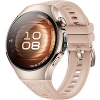 Умные часы Huawei Watch 5 42 мм (песочный, с бежевым силиконовым ремешком, международная версия) — Chaika Market