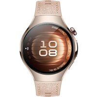 Умные часы Huawei Watch 5 42 мм (песочный, с бежевым силиконовым ремешком, международная версия) - Изображение №3 — Chaika Market