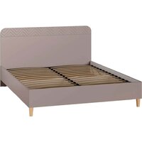 Кровать Mobi Амьен 11.44 160x200 (белый PE шагрень/веллюто капучино AG 707 ПВХ) — Chaika Market